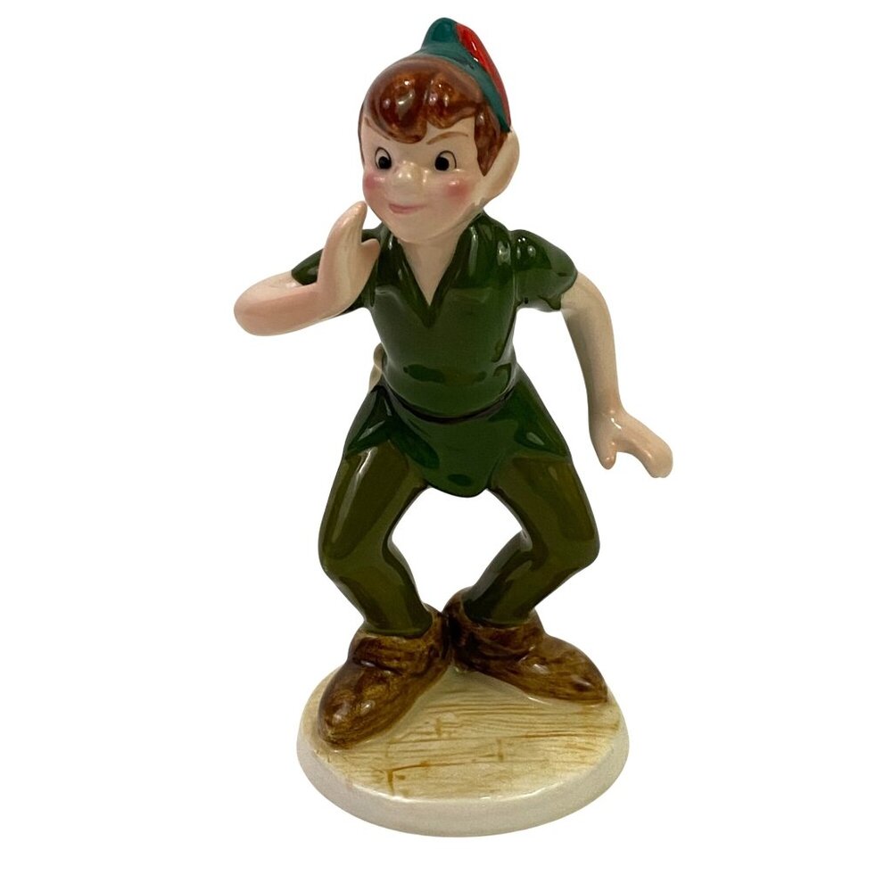 Vintage Disney Peter Pan Figurine Ceramic Figure Collectible Vtg Disneyana